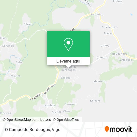 Mapa O Campo de Berdeogas