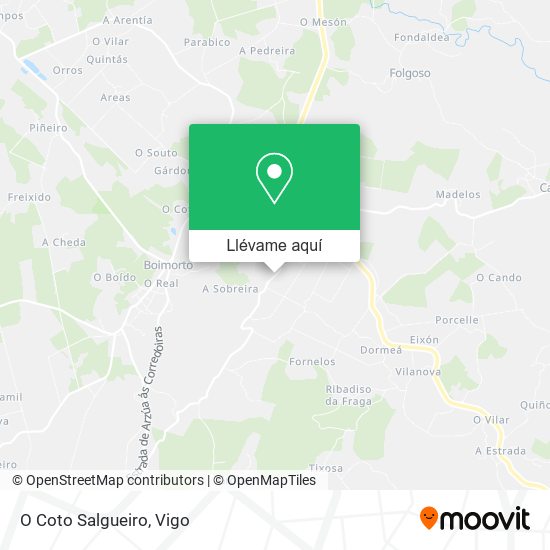 Mapa O Coto Salgueiro