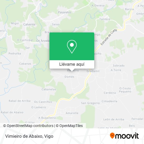 Mapa Vimieiro de Abaixo