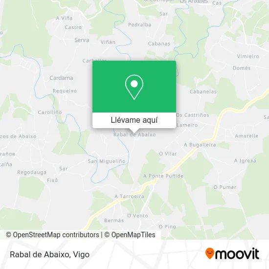 Mapa Rabal de Abaixo