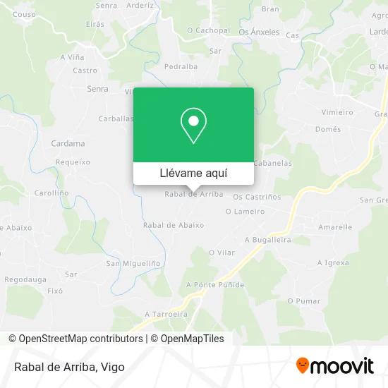 Mapa Rabal de Arriba