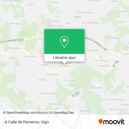 Mapa A Calle de Ferreiros