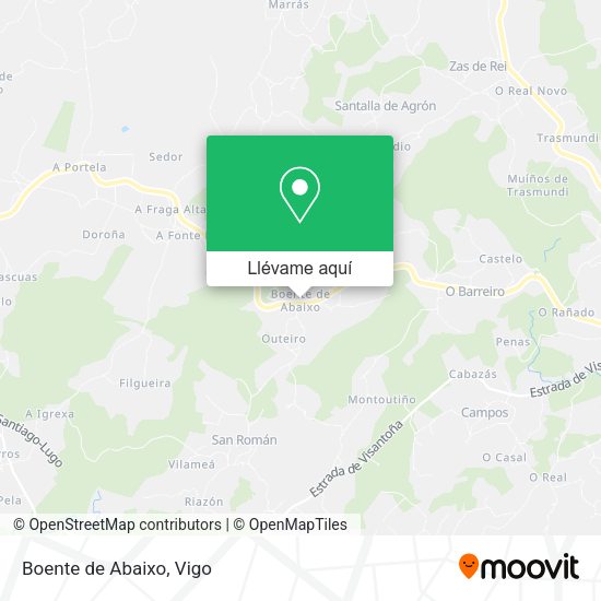 Mapa Boente de Abaixo