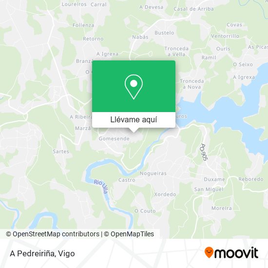 Mapa A Pedreiriña