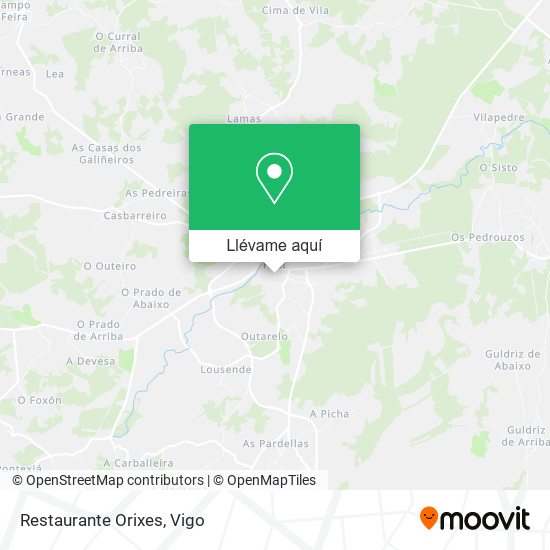 Mapa Restaurante Orixes