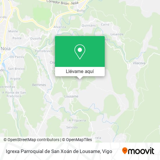 Mapa Igrexa Parroquial de San Xoán de Lousame