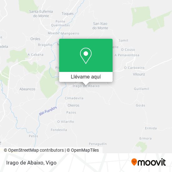 Mapa Irago de Abaixo