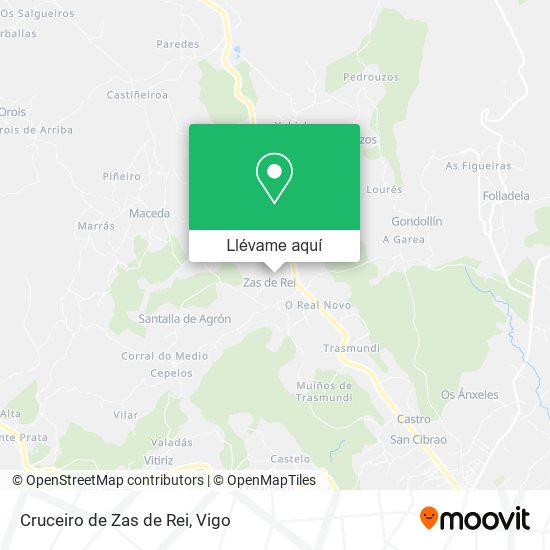 Mapa Cruceiro de Zas de Rei