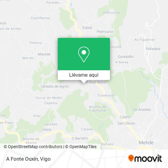 Mapa A Fonte Ouxín