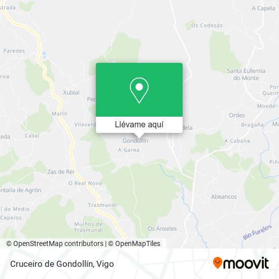 Mapa Cruceiro de Gondollín