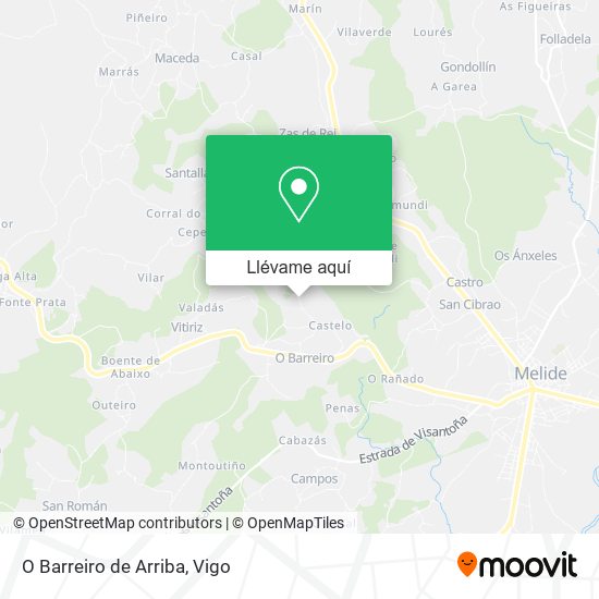 Mapa O Barreiro de Arriba