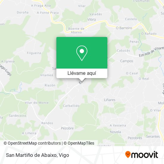 Mapa San Martiño de Abaixo