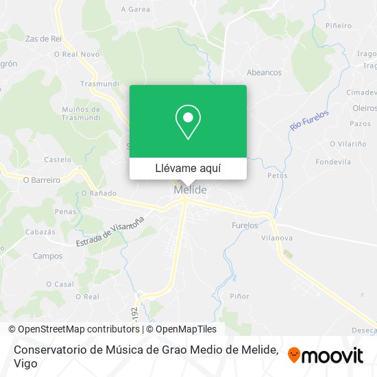 Mapa Conservatorio de Música de Grao Medio de Melide