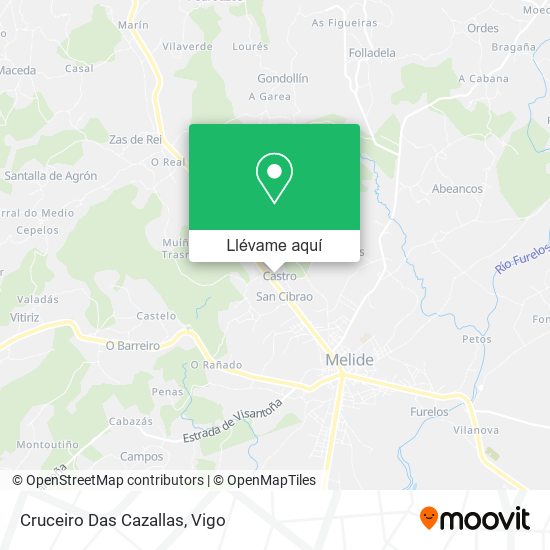 Mapa Cruceiro Das Cazallas