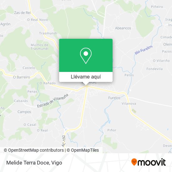 Mapa Melide Terra Doce
