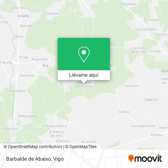 Mapa Barbalde de Abaixo