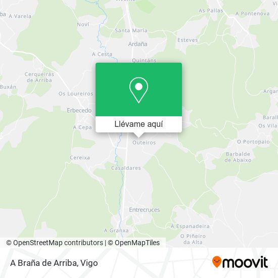 Mapa A Braña de Arriba
