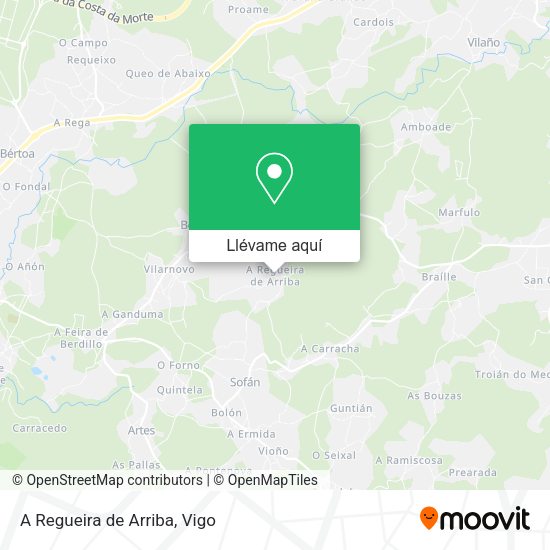 Mapa A Regueira de Arriba