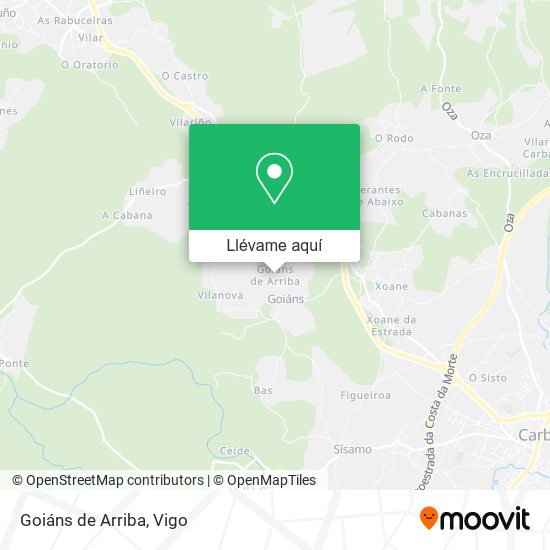 Mapa Goiáns de Arriba