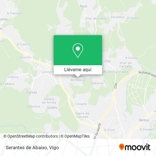 Mapa Serantes de Abaixo