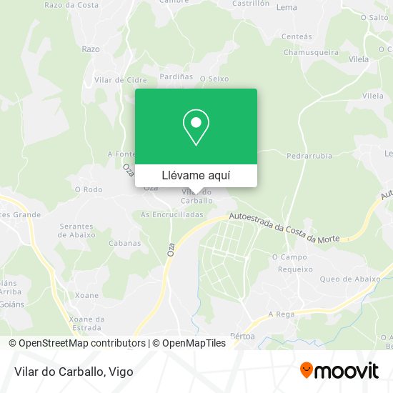 Mapa Vilar do Carballo