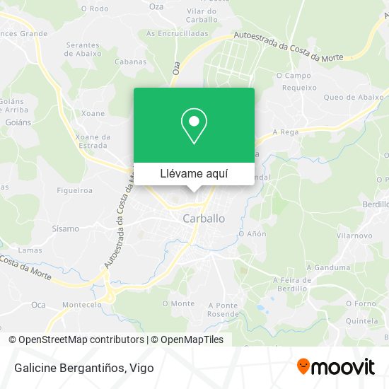 Mapa Galicine Bergantiños