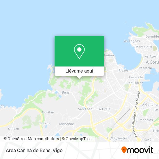 Mapa Área Canina de Bens
