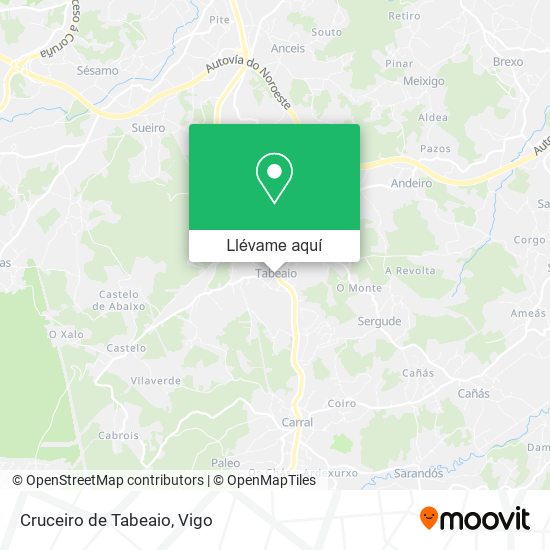 Mapa Cruceiro de Tabeaio
