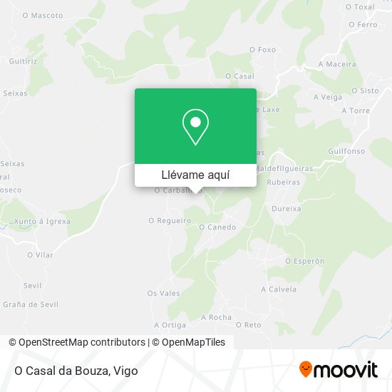 Mapa O Casal da Bouza