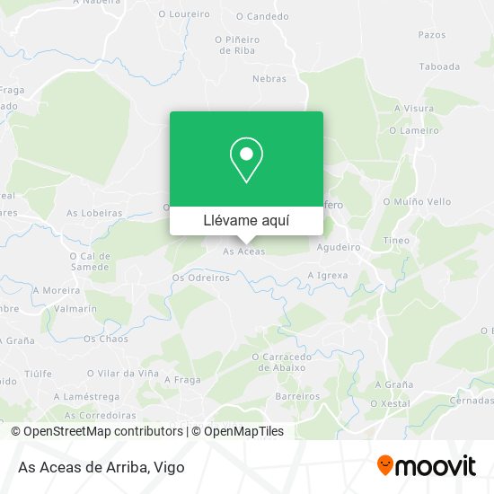 Mapa As Aceas de Arriba