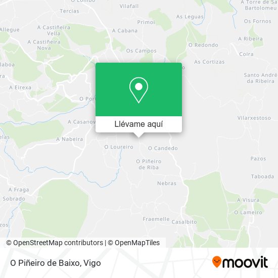 Mapa O Piñeiro de Baixo