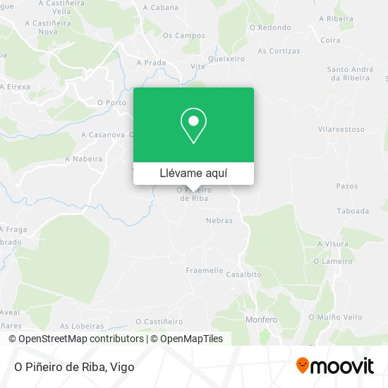 Mapa O Piñeiro de Riba