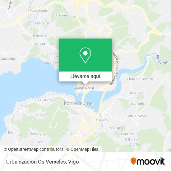 Mapa Urbanización Os Verxeles