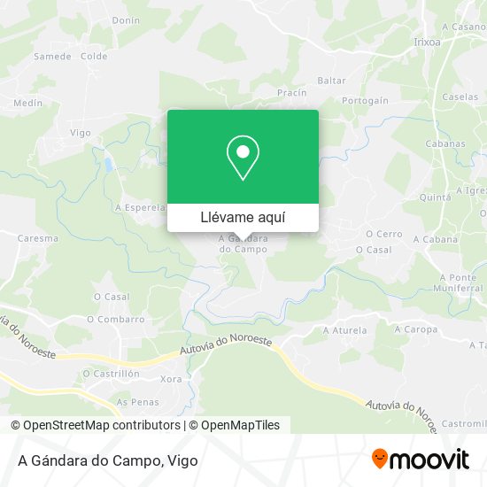 Mapa A Gándara do Campo