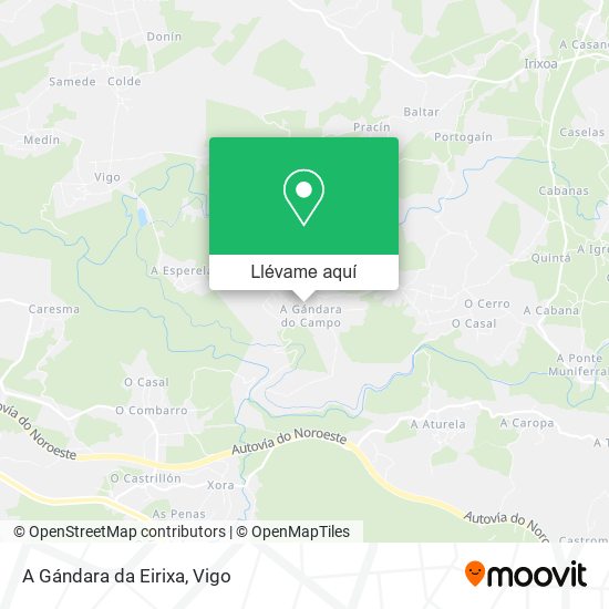 Mapa A Gándara da Eirixa