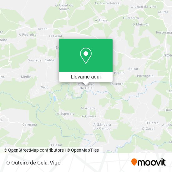Mapa O Outeiro de Cela