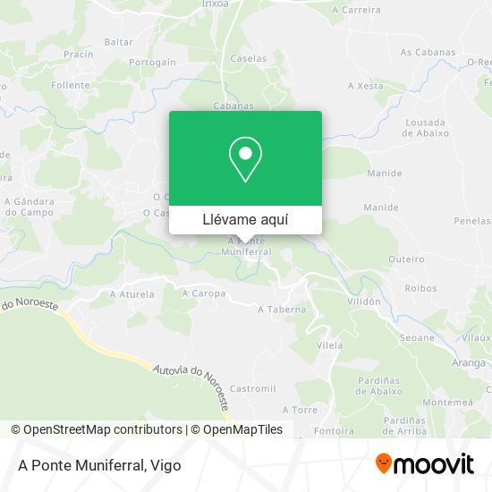 Mapa A Ponte Muniferral