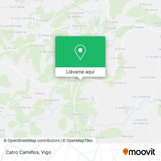 Mapa Catro Camiños