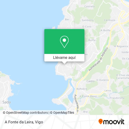 Mapa A Fonte da Leira
