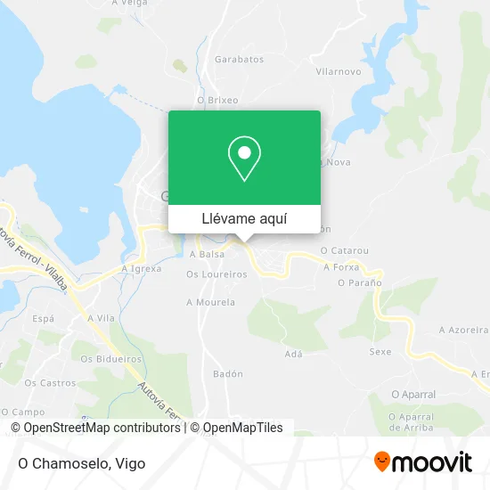 Mapa O Chamoselo