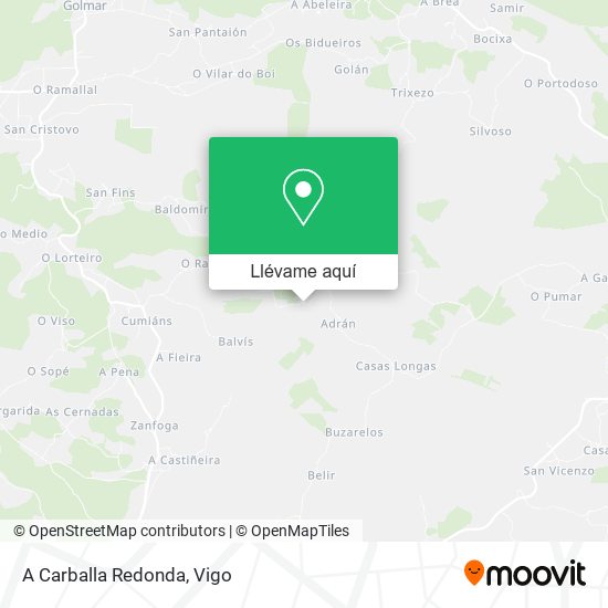 Mapa A Carballa Redonda