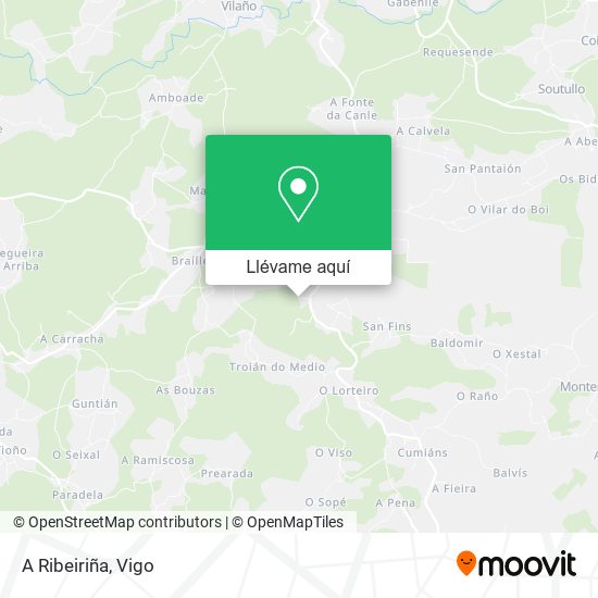 Mapa A Ribeiriña