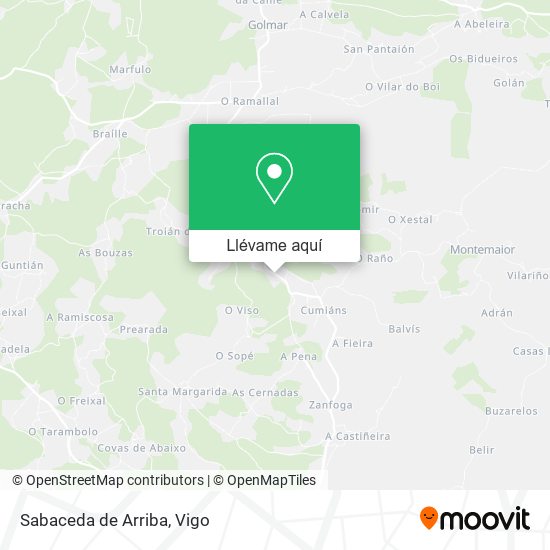 Mapa Sabaceda de Arriba