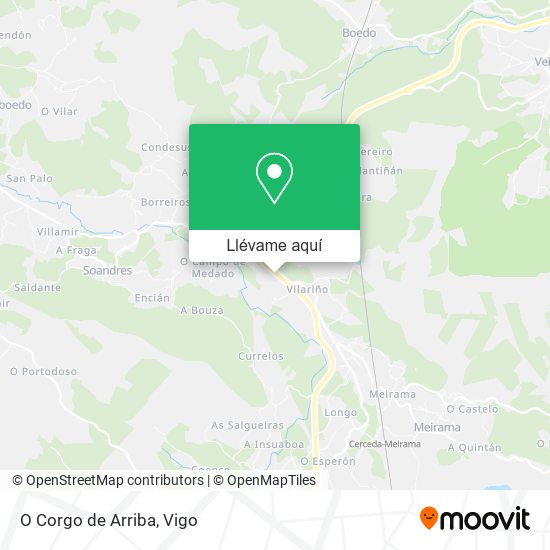 Mapa O Corgo de Arriba