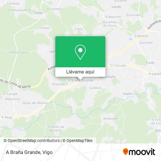 Mapa A Braña Grande