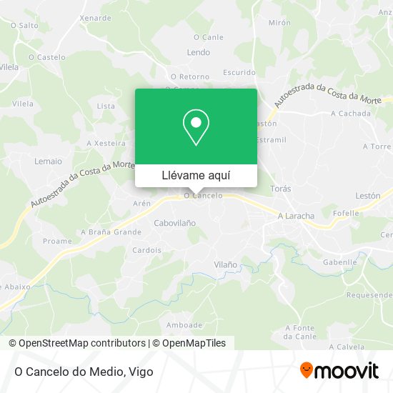 Mapa O Cancelo do Medio