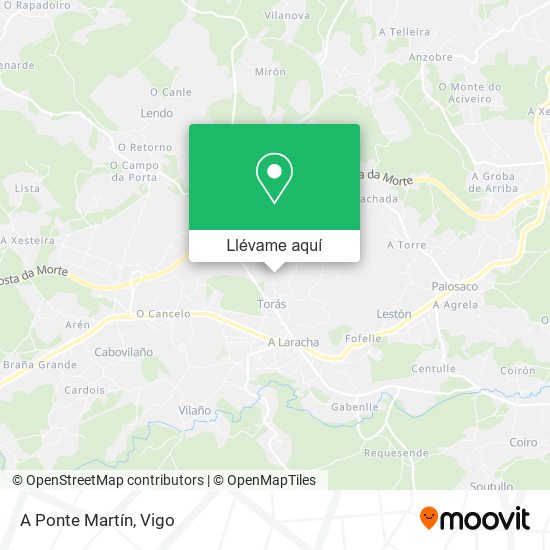Mapa A Ponte Martín