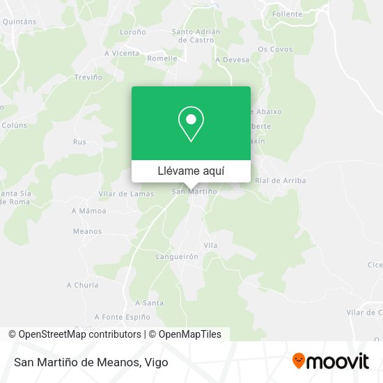 Mapa San Martiño de Meanos