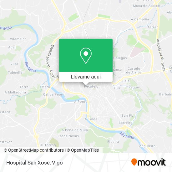 Mapa Hospital San Xosé