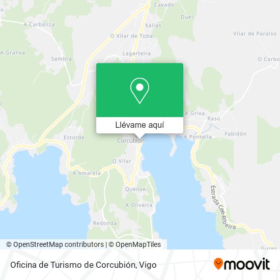 Mapa Oficina de Turismo de Corcubión